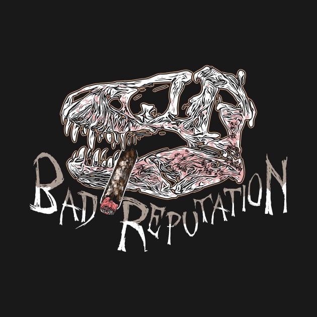 Bad Reputation T-Rex Skull dark version by ZoeysGarage