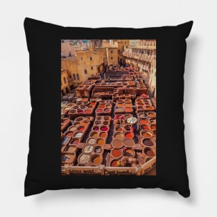 Chaouware Tanneries, Fez Pillow