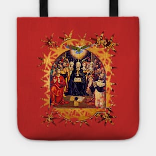 Pentecost Holy Spirit Virgin Mary and the Apostles Tote