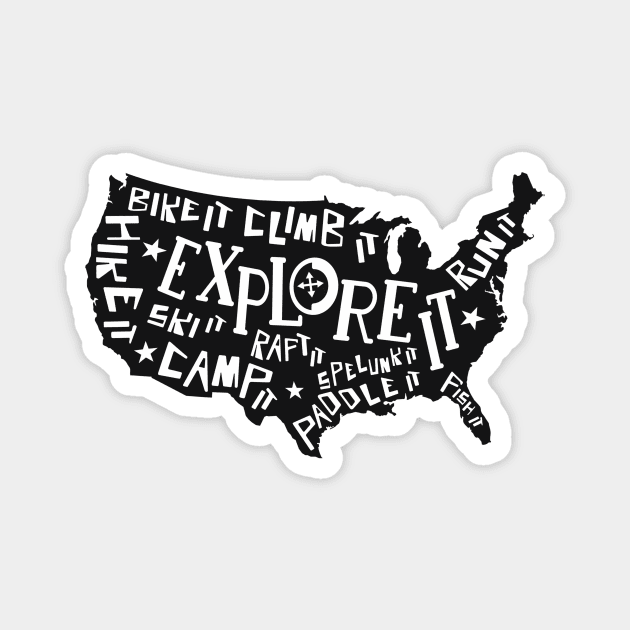 Explore It All Magnet by Echeverri_Designs