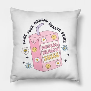 Mental Health Cute Retro Odd Weird Pillow