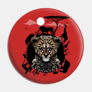 Gepard in Africa Pin