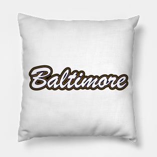 Football Fan of Baltimore Pillow