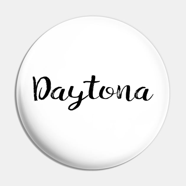 Daytona Beach Florida Typography Pin by TravelTime