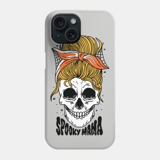 Spooky Mama // Messy Bun Halloween Mom Phone Case