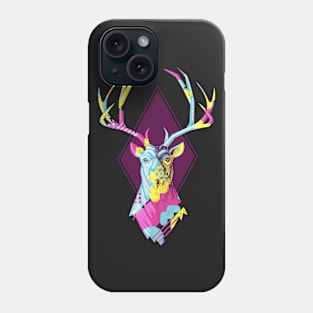 Head of a deer with horns Phone Case