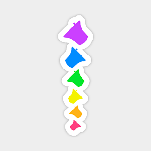 Bell Ringing - RAINBOW BELLS - Vertical B Magnet