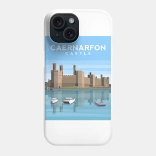 Caernarfon Castle and Harbour, North Wales Phone Case