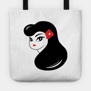 girl's face Tote