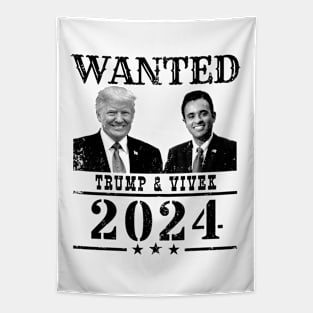 WANTED Trump & Vivek 2024 Tapestry