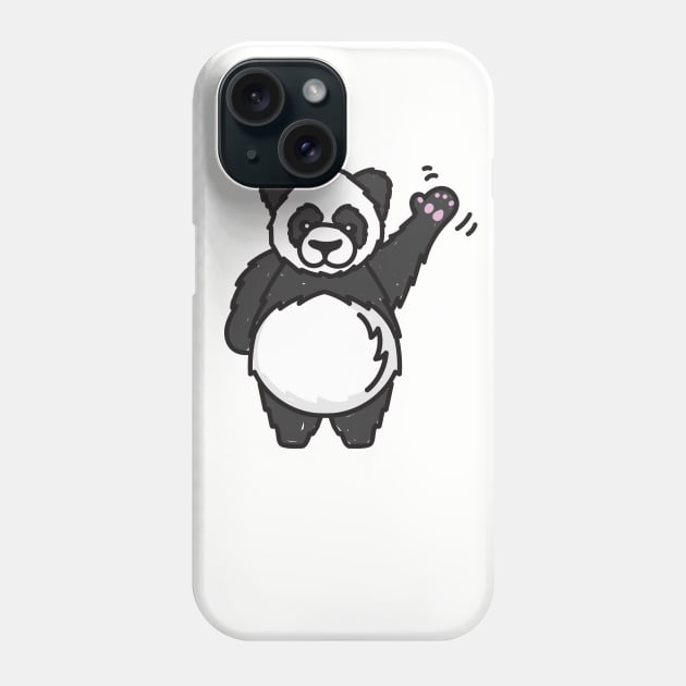 Hello Giant Panda Bear Phone Case by Vin Zzep