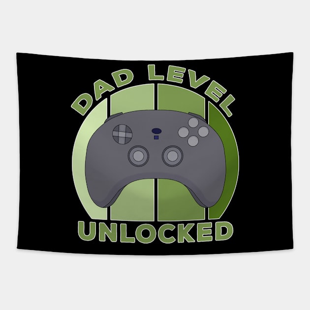 Dad Level Unlocked Tapestry by DiegoCarvalho