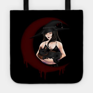 Witch and Cat Tote