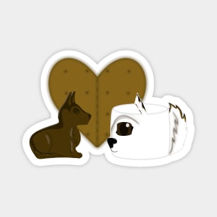 Puppymallow in Love Magnet