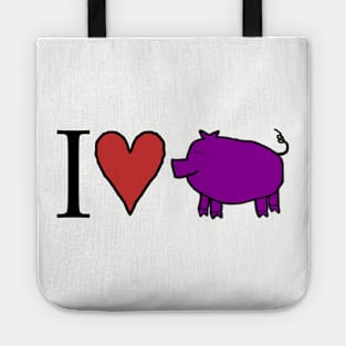 I Love My Pig Tote