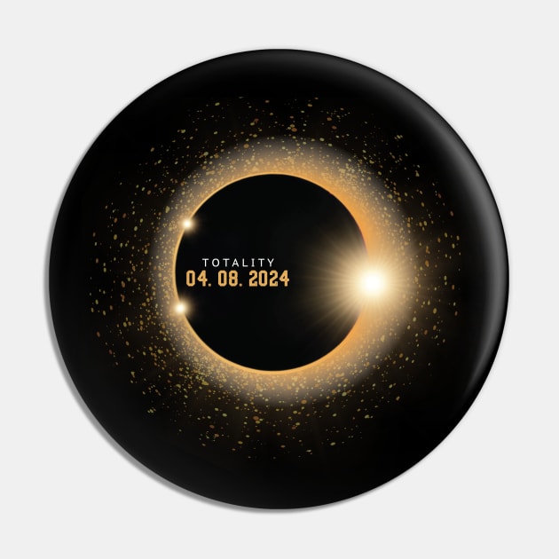 Total Solar Eclipse Totality April 8, 2024 Great American Eclipse Pin by Imou designs