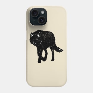 Black Wolf Phone Case