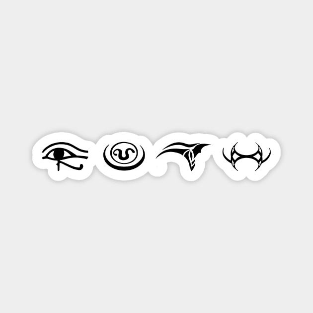 Stargate Goa'uld Symbols Magnet by Earl Grey