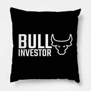 Bull Investor Investing Pillow