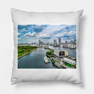 Tokyo Bay Study 2 Pillow