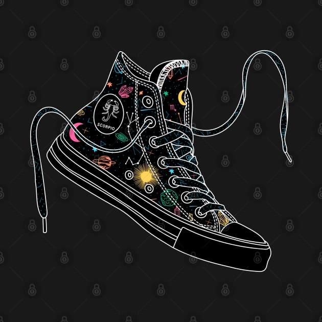 Scorpio high tops - Pastel &amp; black by MickeyEdwards