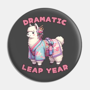 Llama Leap year Pin