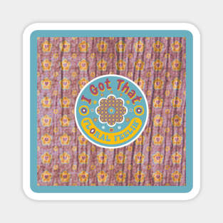 I Got That Floral Feelin' Vintage Pattern Magnet