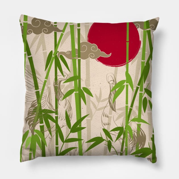 Bamboo Forest Pillow by edmproject