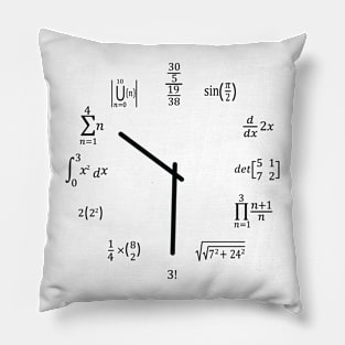 Math Clock Pillow