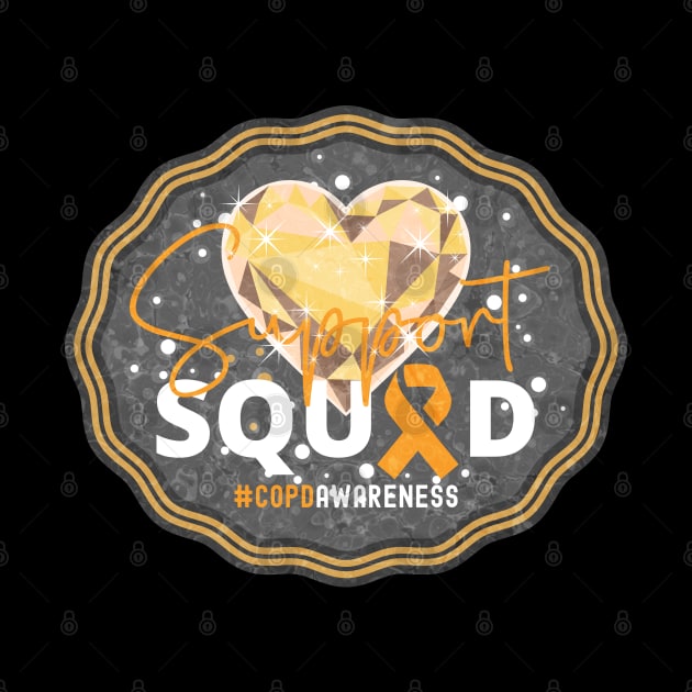 COPD Awareness Support Squad Heart of Gold Edition by mythikcreationz