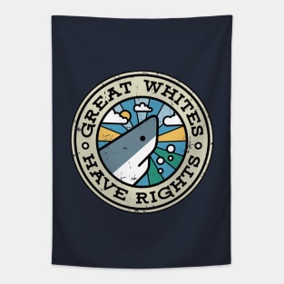 Great Whites Have Rights - Shark Conservation Tapestry