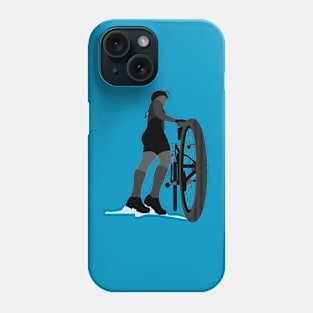 bike woman Phone Case