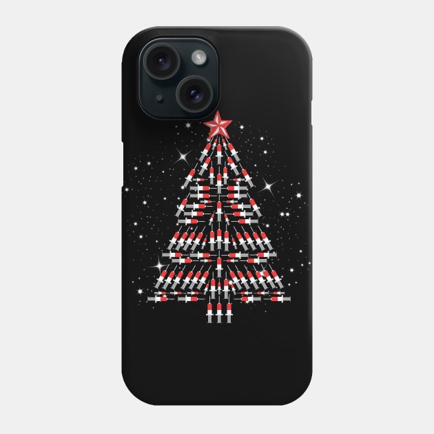 Phlebotomy Christmas Tree Phone Case by MedleyDesigns67