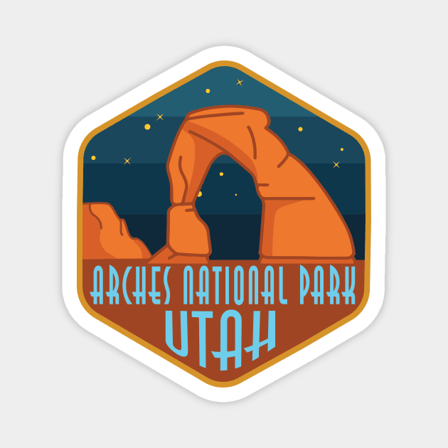 Arches National Park - Utah Magnet by Zeindee