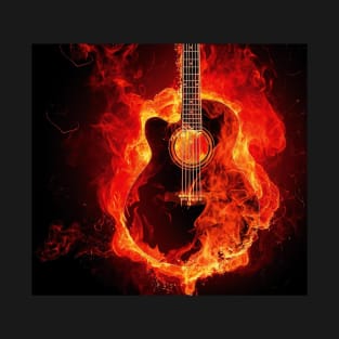 Fire Guitar T-Shirt