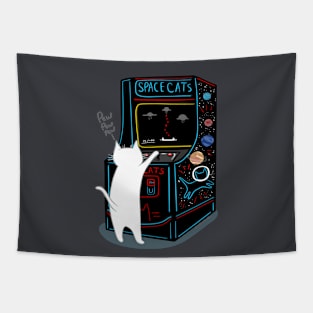 Arcade Game Kitty Tapestry