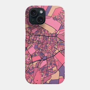 Sofia Map Pattern in Purple & Pink Phone Case