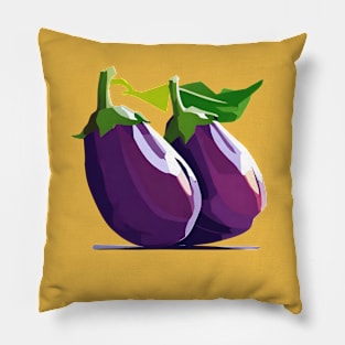 Eggplant Wpap Pop Art Pillow