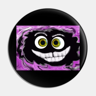 Funny smiling face Pin