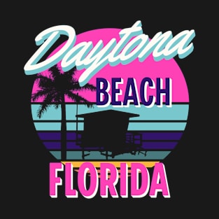 Daytona Beach Florida Retro Vintage Sunset T-Shirt