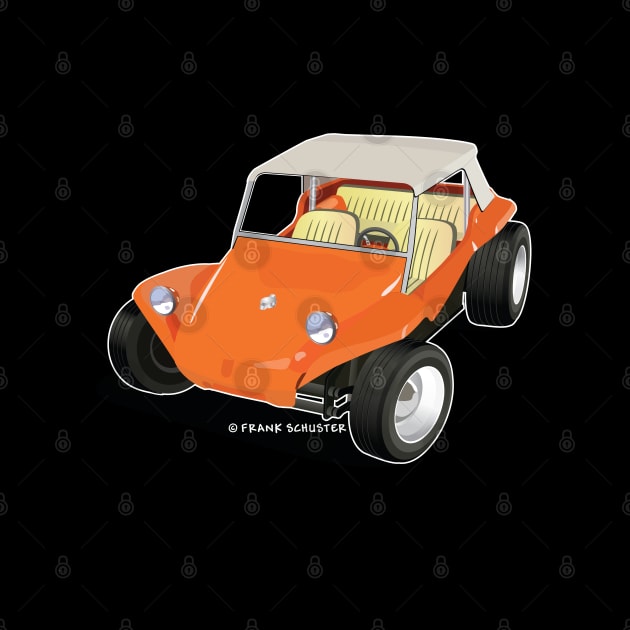 Orange Manx Dune Buggy by PauHanaDesign