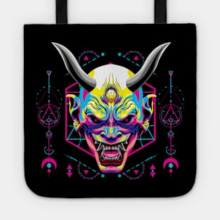 oni head mask popart Tote