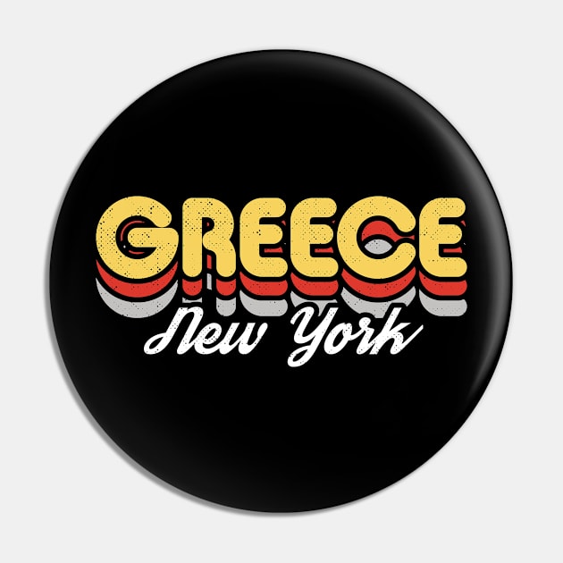 Retro Greece New York Pin by rojakdesigns