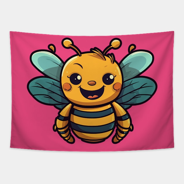 Bee happy Tapestry by JORDYGRAPH