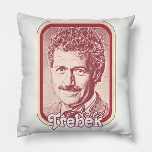 Alex Trebek / Retro Vintage Aesthetic Fan Design Pillow