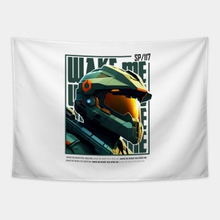 Halo game quotes - Master chief - Spartan 117 - WQ01-v10 Tapestry