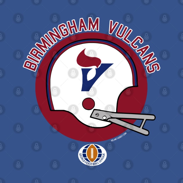 Birmingham Vulcans (World Football League) 1975 by HelmetAddict