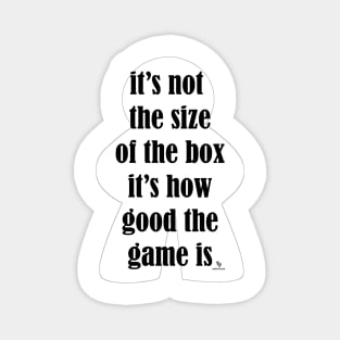 Not The Size Of Game Box Fun Slogan Magnet