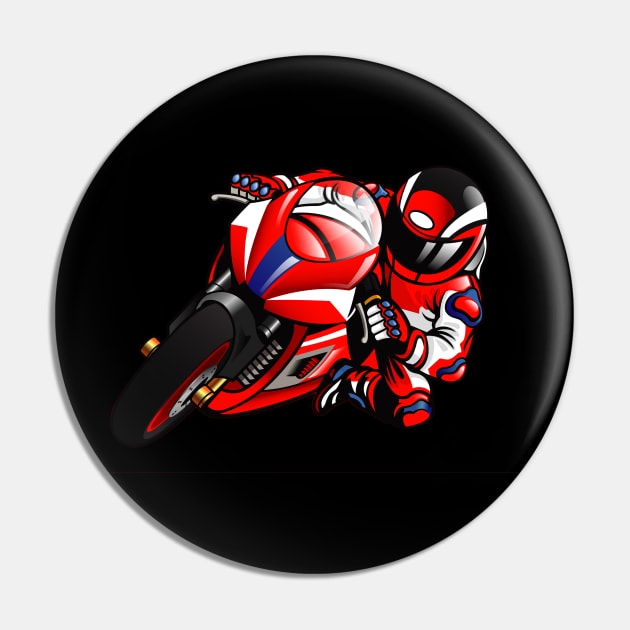 Road Racer Pin by ManxHaven