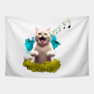 Singing Cat Tapestry